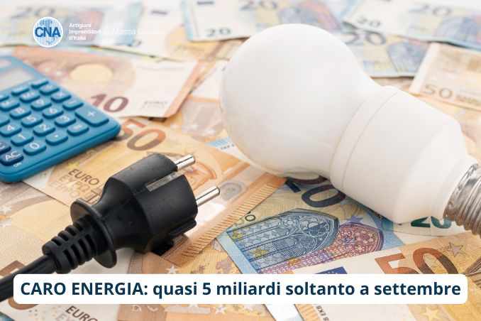 CARO ENERGIA: Dall’inizio del conflitto in Iran conto aggiuntivo da 16,5 miliardi. Quasi 5 miliardi soltanto a settembre. Anche con i prezzi calmierati rischio stangata a fine anno