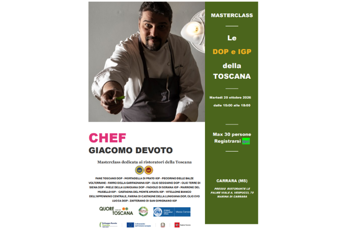 CNA Massa Carrara partner per la prima volta della terza edizione della “Settimana dei 100 Ristoranti con le DOP e IGP della Toscana”